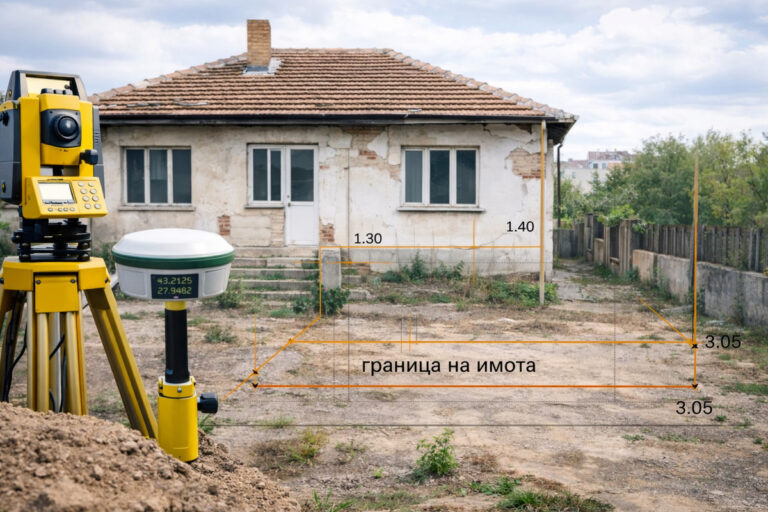 Геодезическо заснемане с цел издаване на удостоверение за търпимост на стари сгради във Варна и областта